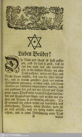 Lieben Brüder!