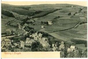 Geising. Blick über Geising