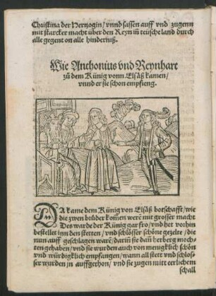 Wie Anthonius und Reynhart zu dem Künig vonn Elsaß kamen ...