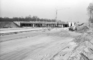 Freiburg-Mitte: Kreuzungsbrücke von Süden