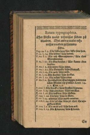 Errata typographica.