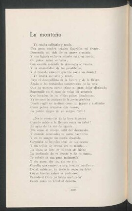 La montaña