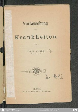 Vortäuschung von Krankheiten