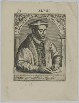 Bildnis des Hadrianus Iunius Hornanus