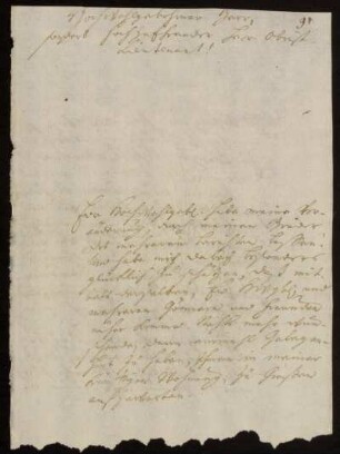 Brief von Heinrich Christian von Senckenberg an Johann Friedrich von Uffenbach. Göttingen, 23.9.1738