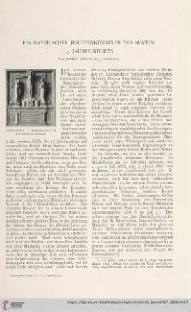4: Ein bayerischer Jesuitenkünstler des späten 17. Jahrhunderts