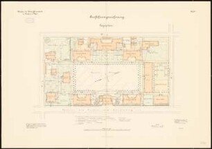 Unteroffiziersschule, Treptow/Rega: Lageplan 1:500