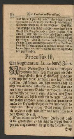 Processus III.