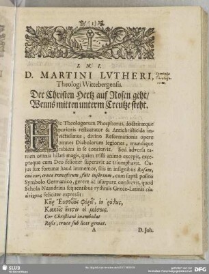 [I.] D. Martini Lutheri ...