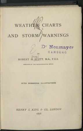 Weather charts and storm warnings