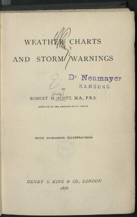 Weather charts and storm warnings
