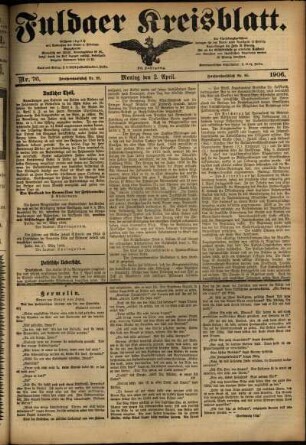 Ausgabe vom Montag, den 02. April 1906.