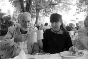 35. Tagung 1985 Physik; Bayrisches Frühstück: Friedrich Rauch und Frau