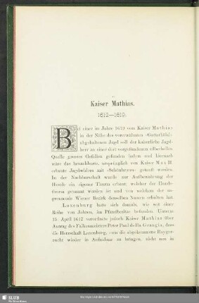 Kaiser Mathias : 1612-1619