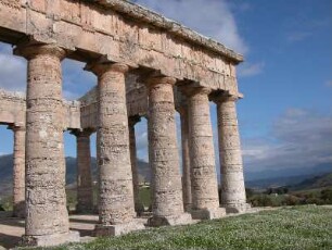 Teil des dorischen Tempels von Segesta, 420 v. Chr. errichtet