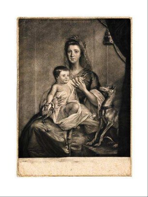 Lady Jane Cathcart mit Kind
