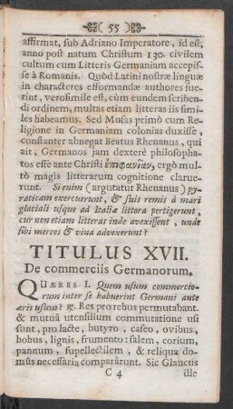 Titulus XVII. De commerciis Germanorum