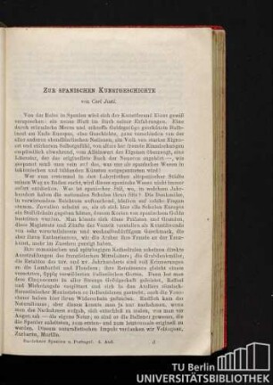 Zur spanischen Kunstgeschichte