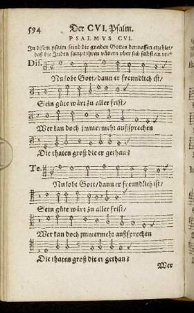 Psalmus CVI. - Psalmus CX.
