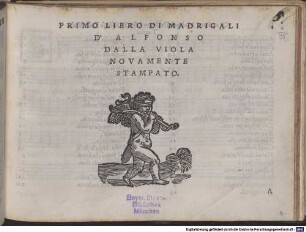 PRIMO LIBRO DI MADRIGALI