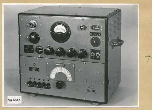 Feldstärkenmessgerät HF 2808a, Vorderansicht; Foto 1954