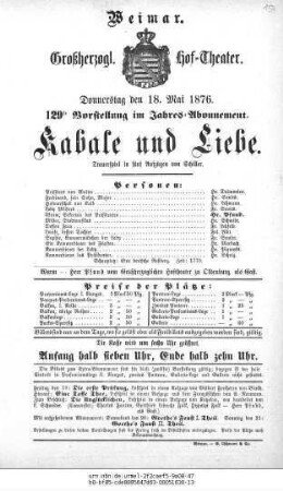 Kabale und Liebe
