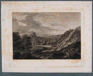 Der Eingang in den Plauenschen Grund vom Dorf Plauen nach Süden, aus Beckers Plauenschem Grund 1799