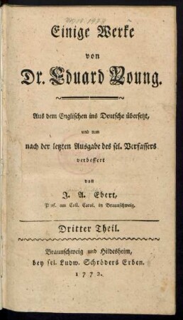Th. 3: Einige Werke