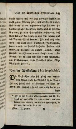 145-159, Von der Wasserscheu (Hydrophobia)