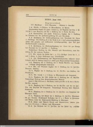 XXXII. Juni 1916