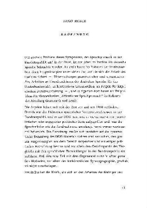 Eröffnung