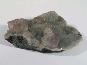 Fluorit (Flussspat), Quarz, Calcit (Kalkspat)