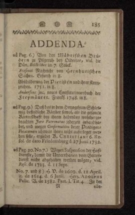 Addenda.