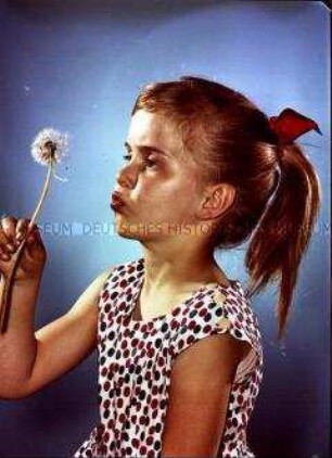 Mädchen mit Pusteblume