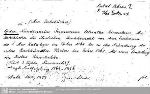 Catalogi librariorum: Catalogi librariorum