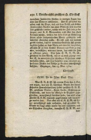 232-254, Briefe CLXII-CLXXXI