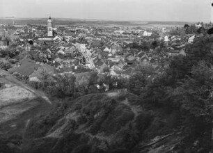 Waltershausen. Stadtansicht vom Ziegenberg aus
