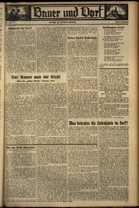 Dritte Ausgabe vom Samstag, den 18. Januar 1936.