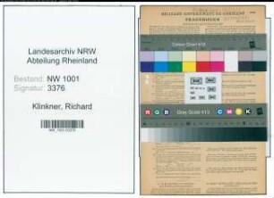 Entnazifizierung Richard Klinkner, geb. 12.08.1906 (Schneidermeister)