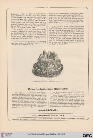 Unsere kunstgeschichtlichen Musterblätter