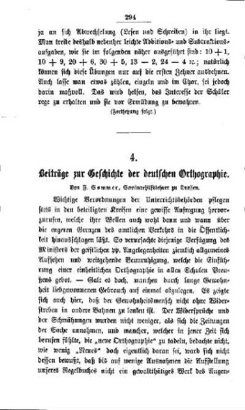 Beiträge zur Geschichte der deutschen Orthographie