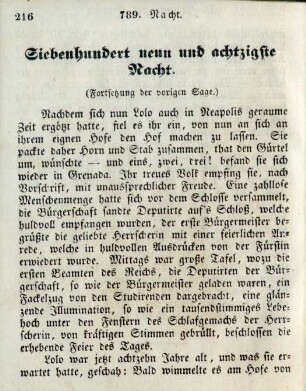 Siebenhundert neun und achtzigste Nacht