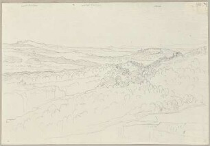 Ansicht von Val di Chiana nebst der Stadt Chiusi und Montepulciano