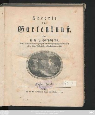 Bd. 1: Theorie der Gartenkunst
