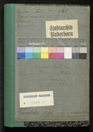 Kapitalschulden des Ferdinand Hilker zu Nieheim