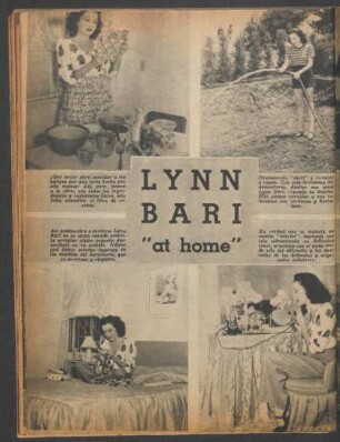 Lynn Bari "at home"
