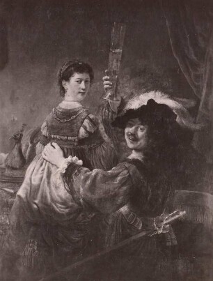 Rembrandt mit Saskia auf dem Schoße