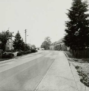 Proschim. Hauptstraße : Welzow-Proschim. Hauptstraße. Blick nach Nordwesten