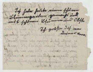 Brief von Vera Hausmann an Elfriede Hausmann. [o. O.]