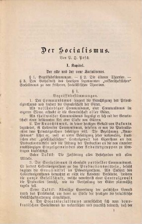 Der Socialismus